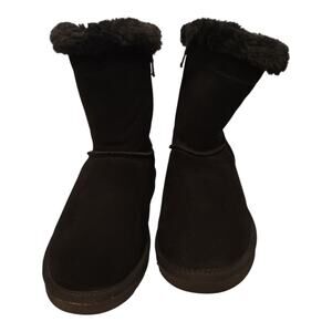 Lamo Willow Suede Water And Stain Resistant Ankle Boots Black Size 10 MU20110QV